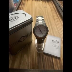 Fossil Blue White Dial Men's Watch AM-3993